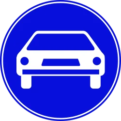 תמרור 219 – דרך לרכב מנועי בלבד